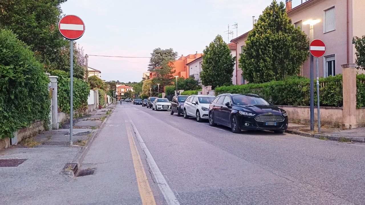 Via Mercantini a Senigallia