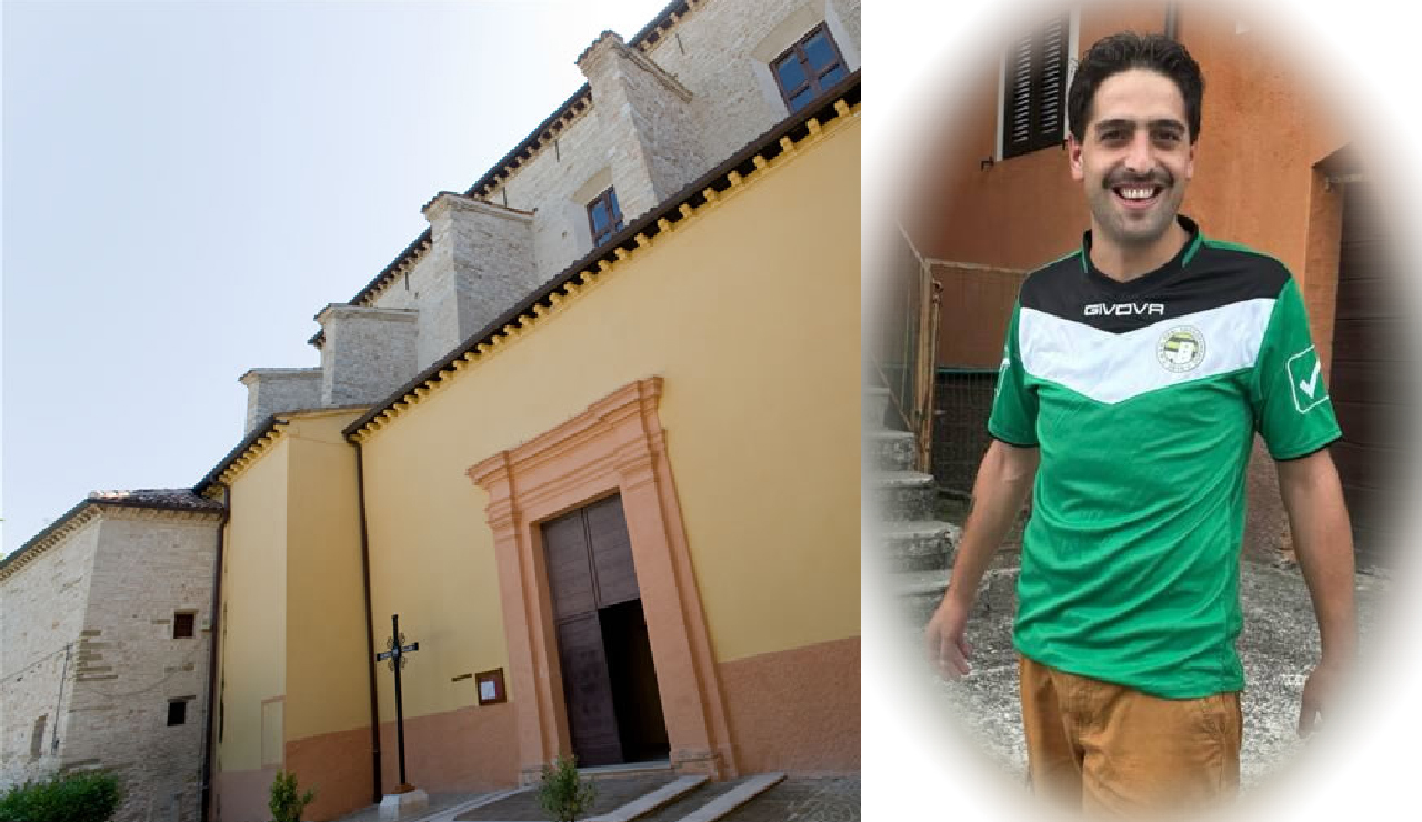 Giacomo Fiori; la chiesa di San Pietro dove si sono svolti i funerali