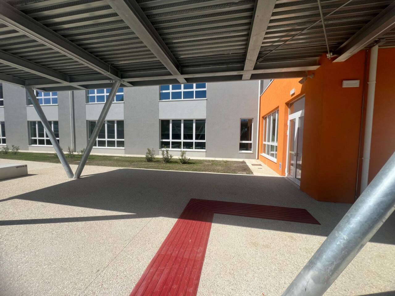 Un particolare dell'Istituto Comprensivo “Ugo Betti” di Camerino