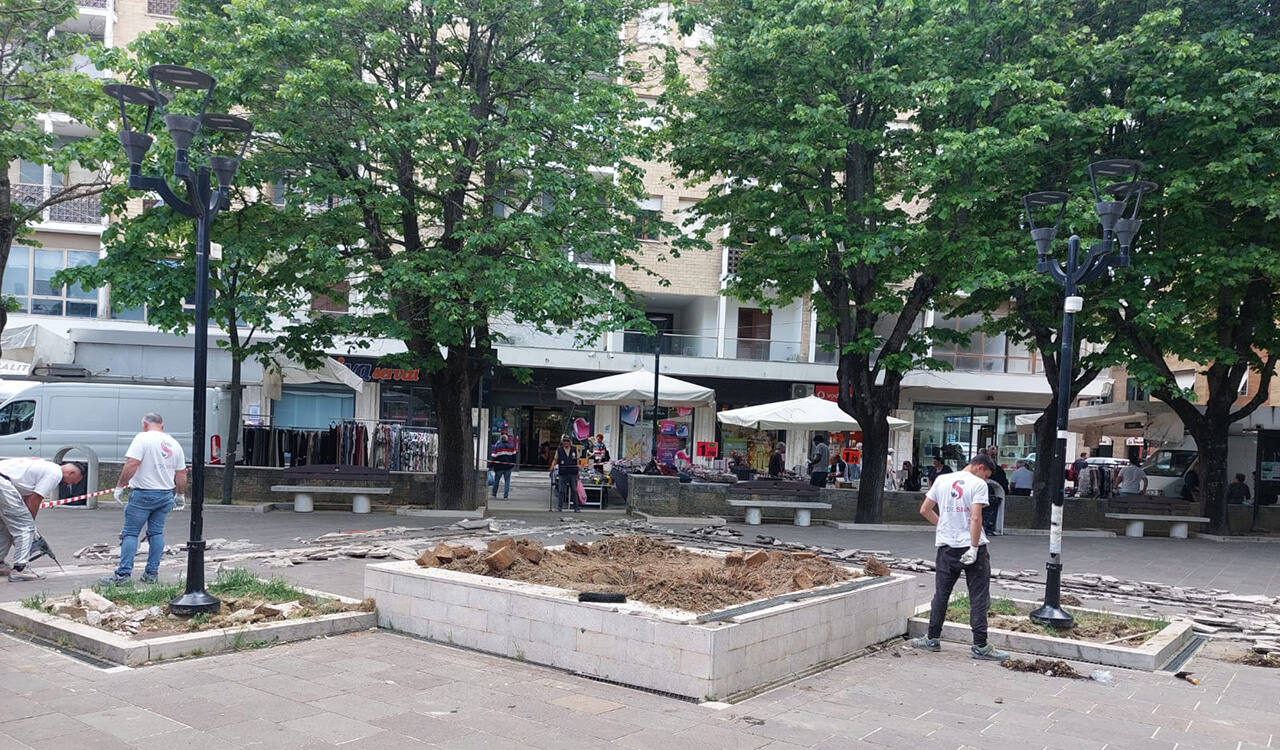 Partiti come da programma i lavori di riqualificazione di piazza Garibaldi a Falconara