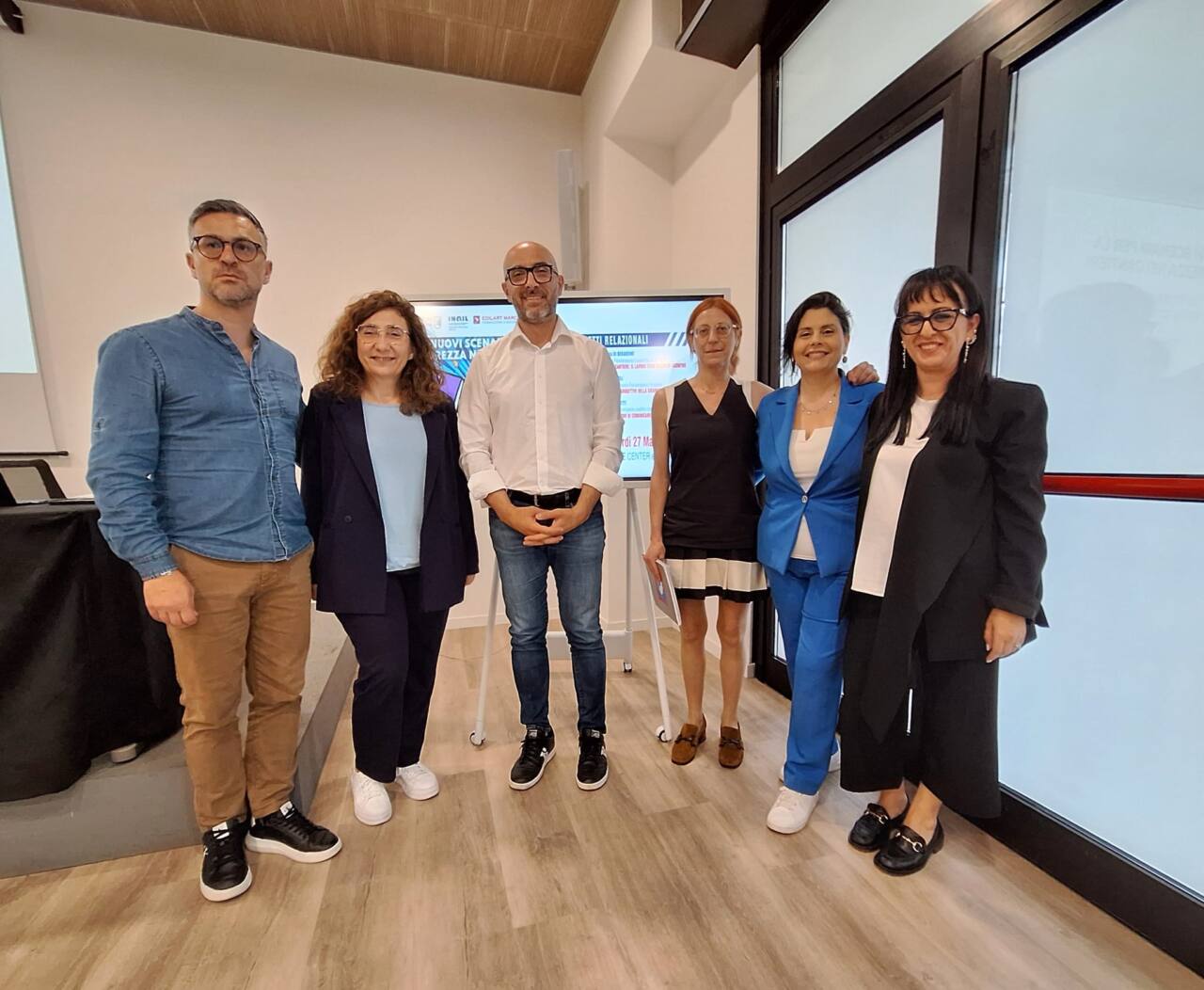Alcuni dei protagonisti dell'incontro ad Ancona di Edilart Marche e Cedam