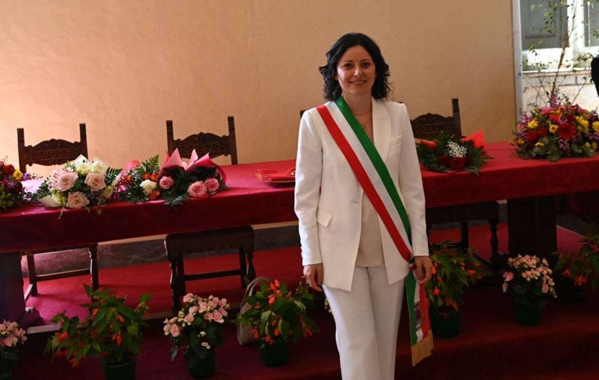 La sindaca di Osimo Michela Glorio all'insediamento