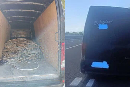 A14, furgone in avaria: la Polstrada scopre 4,5 tonnellate di rame rubato